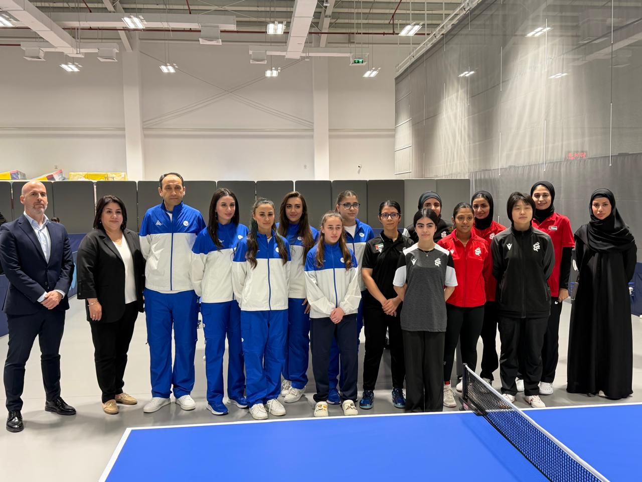 معسكر تدريبي لكرة الطاولة: نادي الشارقة الرياضي للمرأة يستضيف نادي «قارباغ إن إن» الأذربيجاني