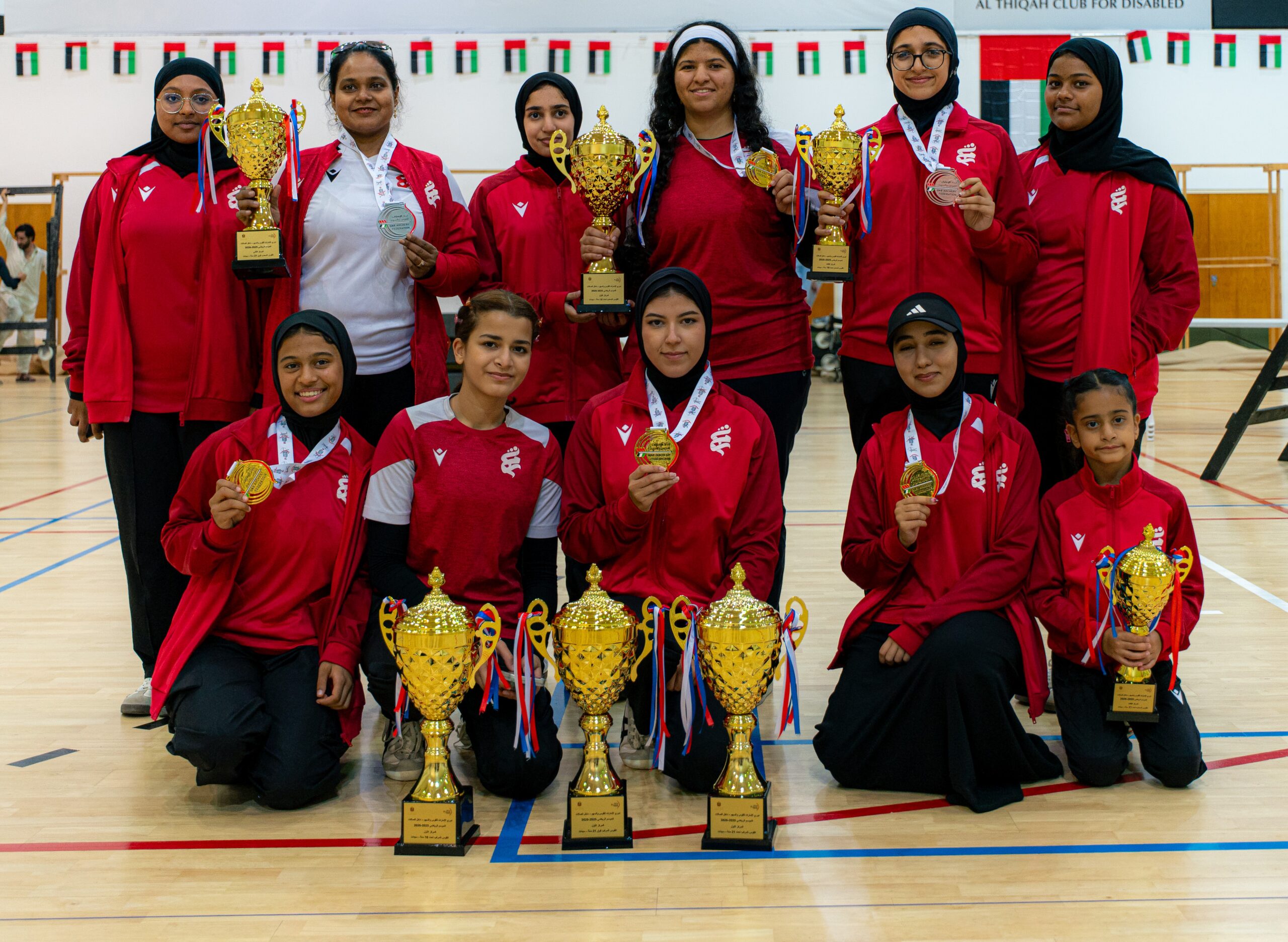 Sharjah Women’s Sports Club Concludes Archery Season with 13 Medals in Final Stage of UAE Indoor Archery Cup