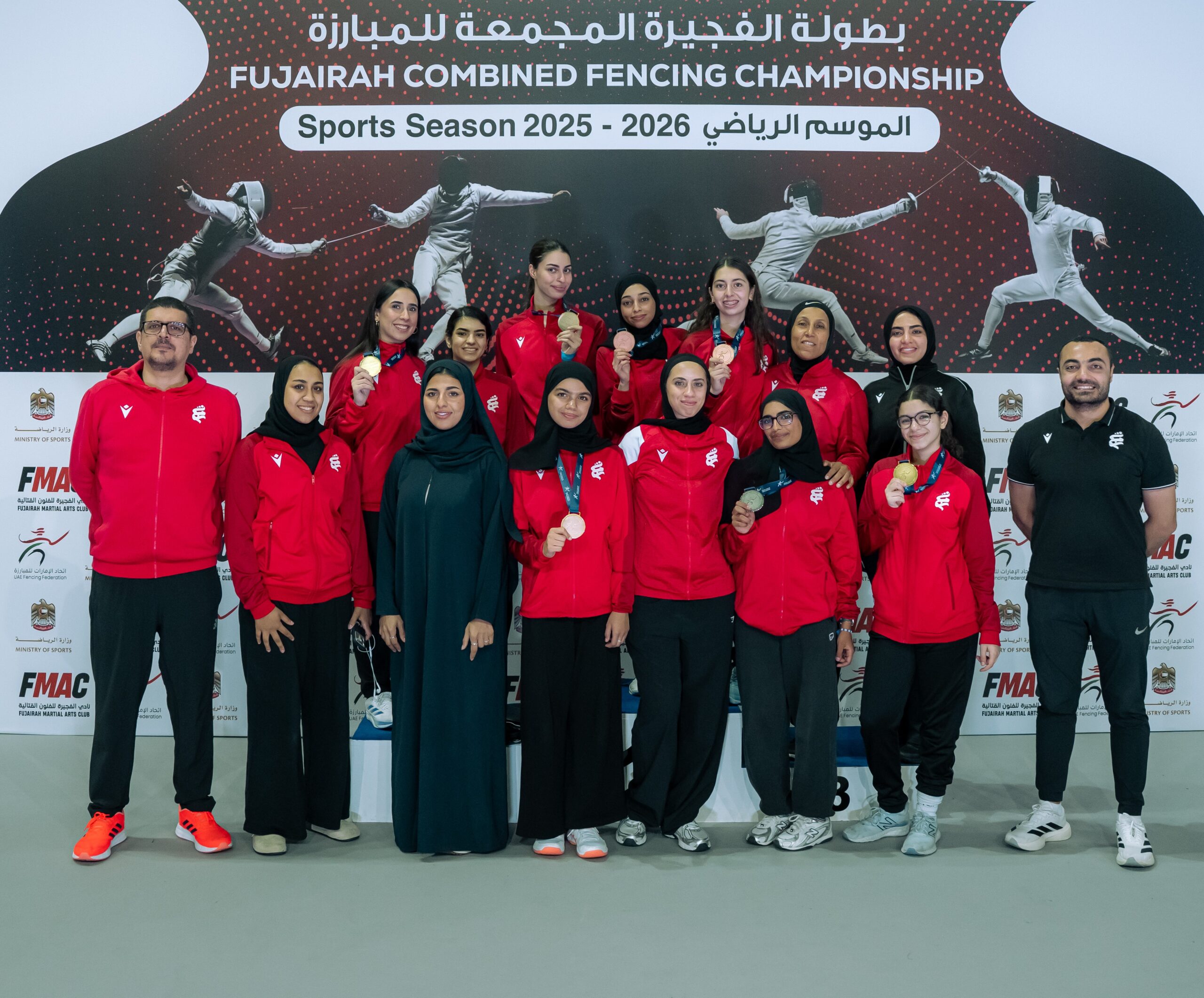 Sharjah Women’s Sports Club Fencers Conclude 2025–2026 Season with 37 Medals at Fujairah Combined Fencing Championship
