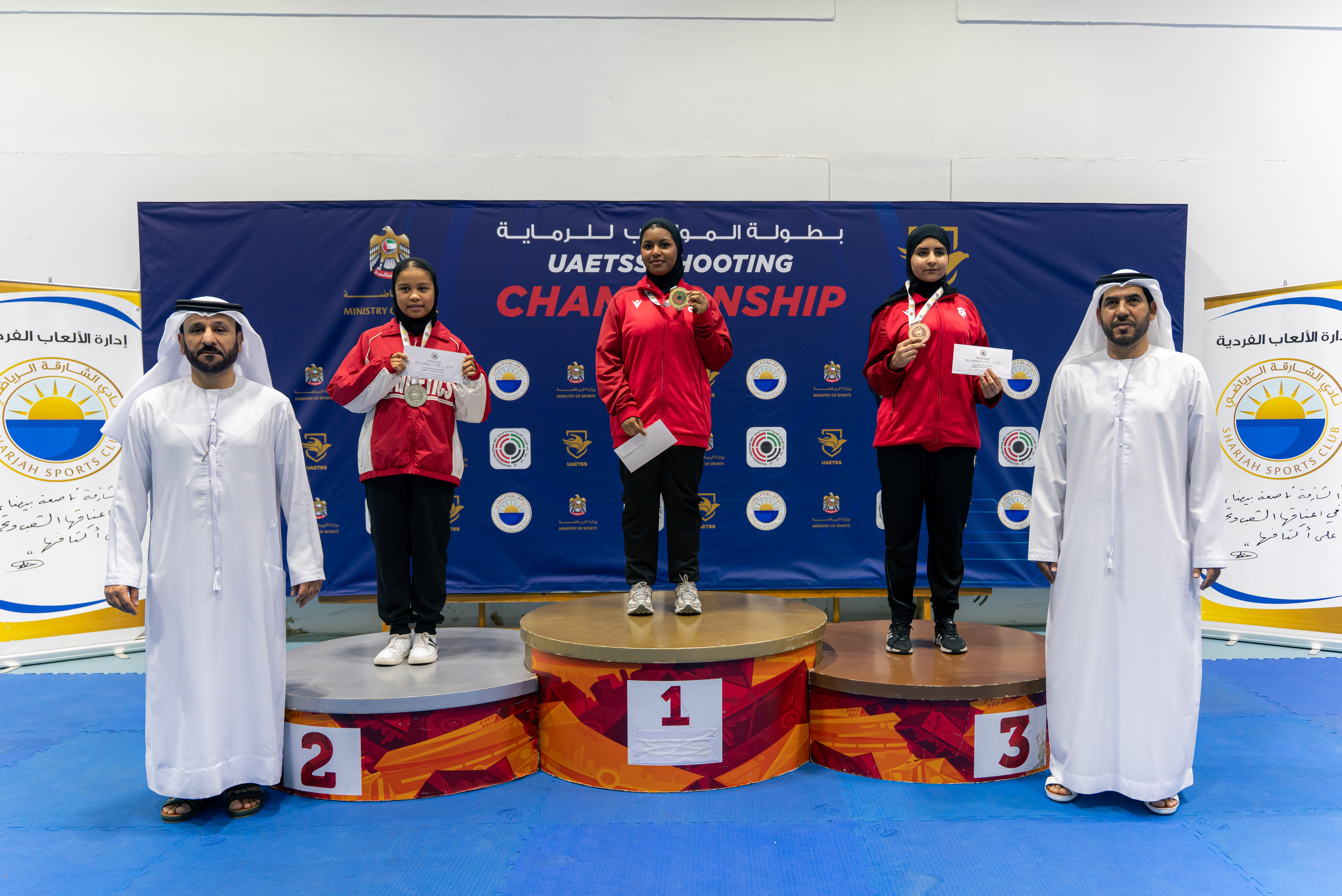 Sharjah Women’s Sports Club Wins Nine Medals at Shooting Talent Championship and Dominates the Air Rifle Podium